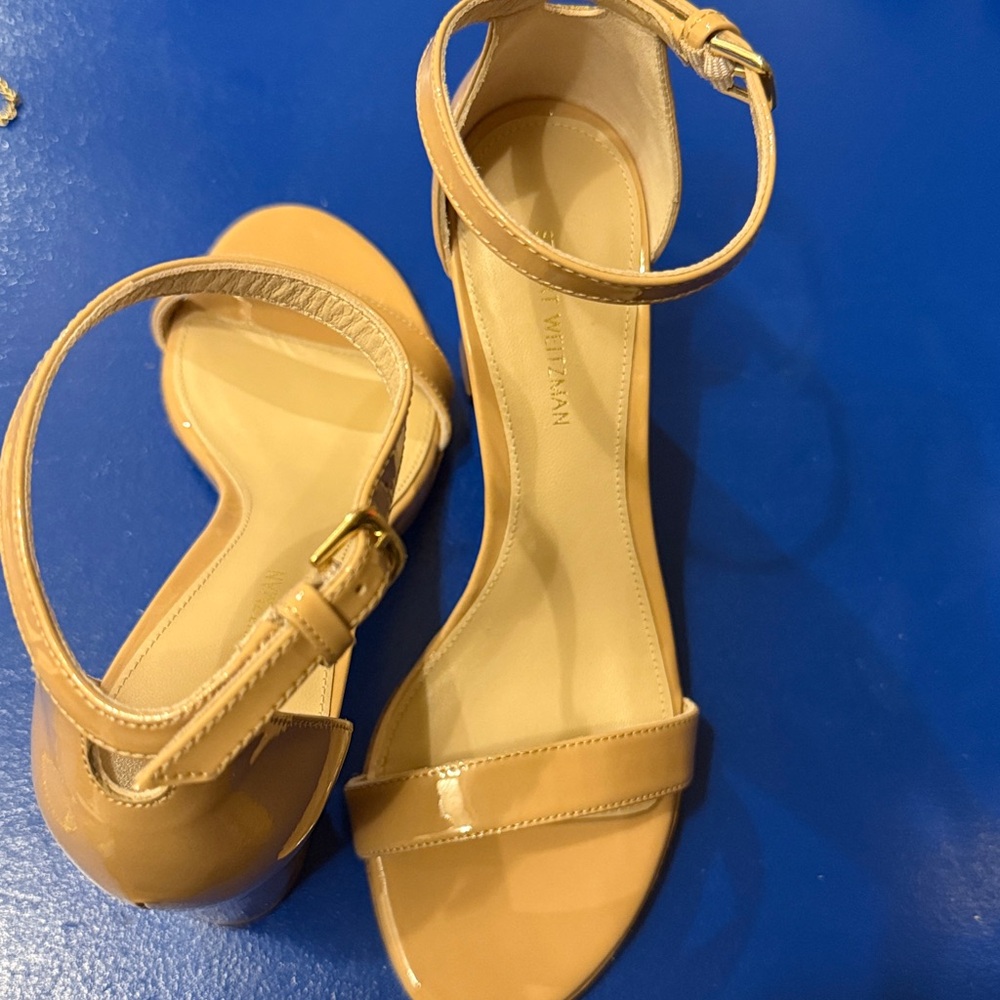 Stuart Weitzman 75 less nudist sandals